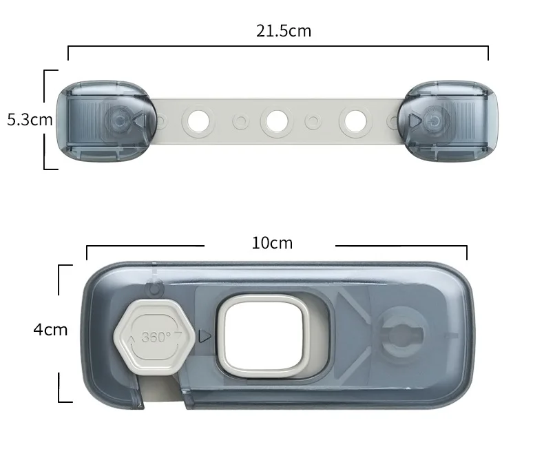 Baby Safety Locks anti pinch hands Double door cabinet Refrigerator lock Children safety buckle Locks