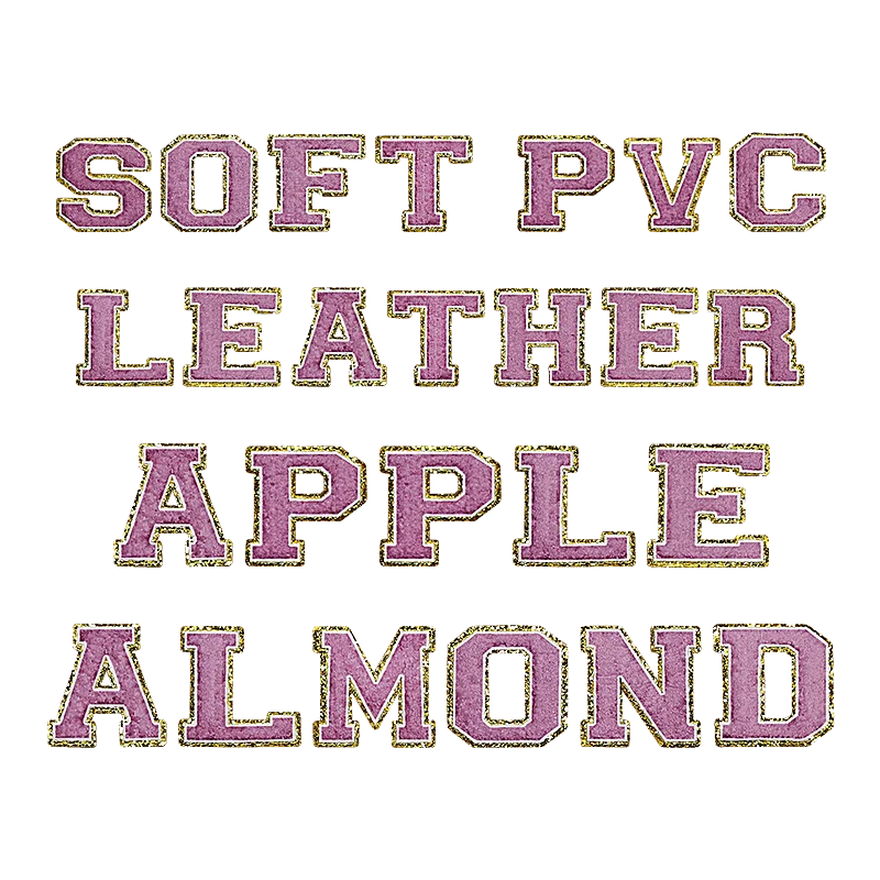 Letter Shape Self-adhesive Iron On Patches Embroidered Stickers Golden Edge Letter Towel Embroidery Patches For Clothes And Hats