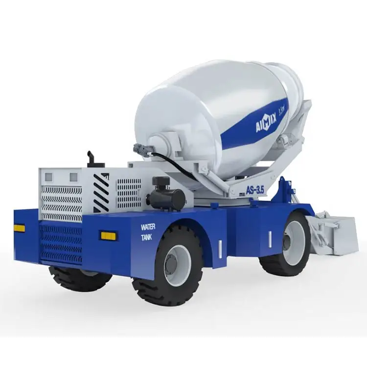 
Aimix 1.2m3 up to 6.5m3 self loading mobile concrete mixer with truck chassis 