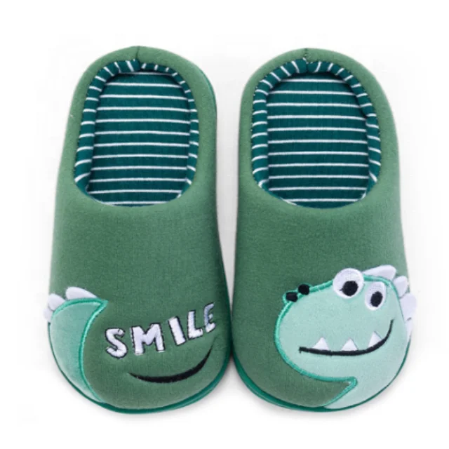 Cotton Shoes Kids Dinosaur Slippers Boys And Girls Baby Cute Cartoon Warm Shoes Boys Girls Thickening Children Washable Slippers