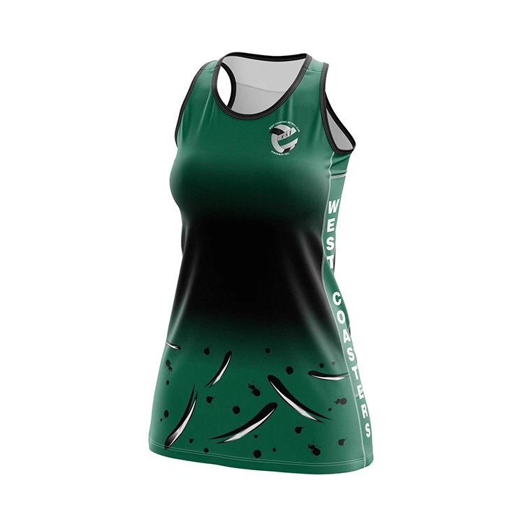 Пользовательские нагрудники Netball для теннисной одежды Униформа с сублимационной