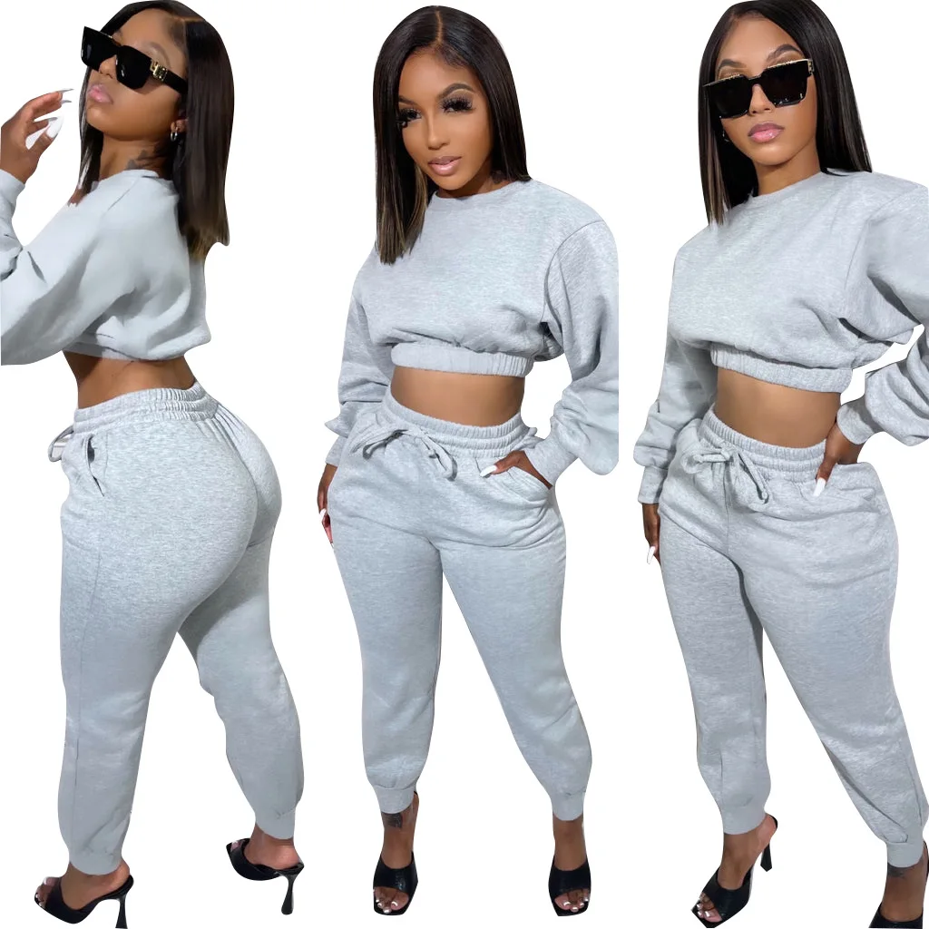 Women Fall 2 Piece Pant Set Clothing Outfits Matching Sets Sweat Suit Jogging Suits Wholesale Tracksuits