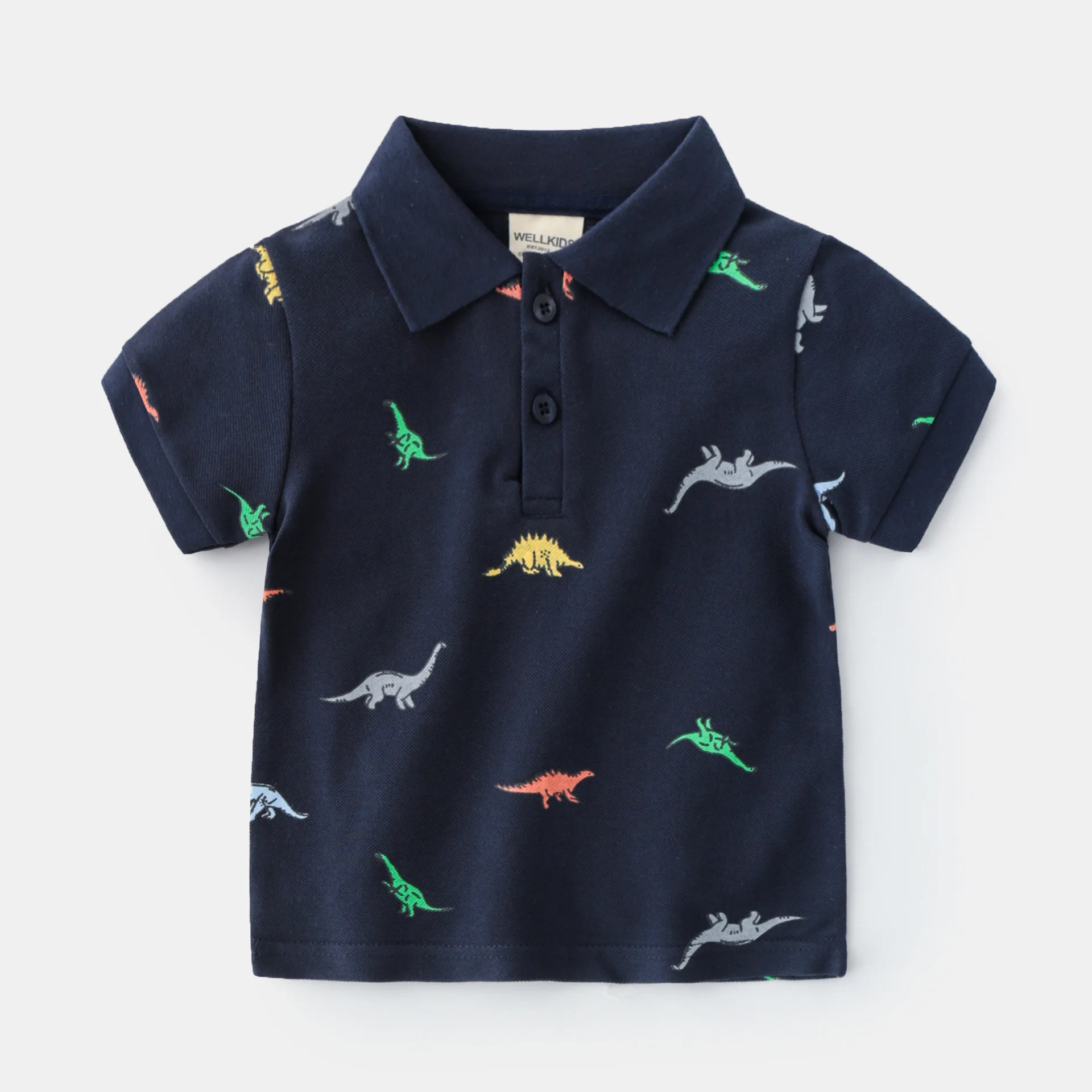 Wholesale Boys Summer Children Trendy Boys Summer Clothing New Design Kids Cotton Striped Short Sleeve Polo T- Shirt