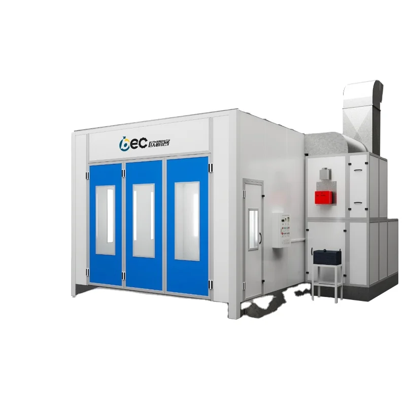OBC auto painting booth with two electric engine with speed controller full mesh baking oven