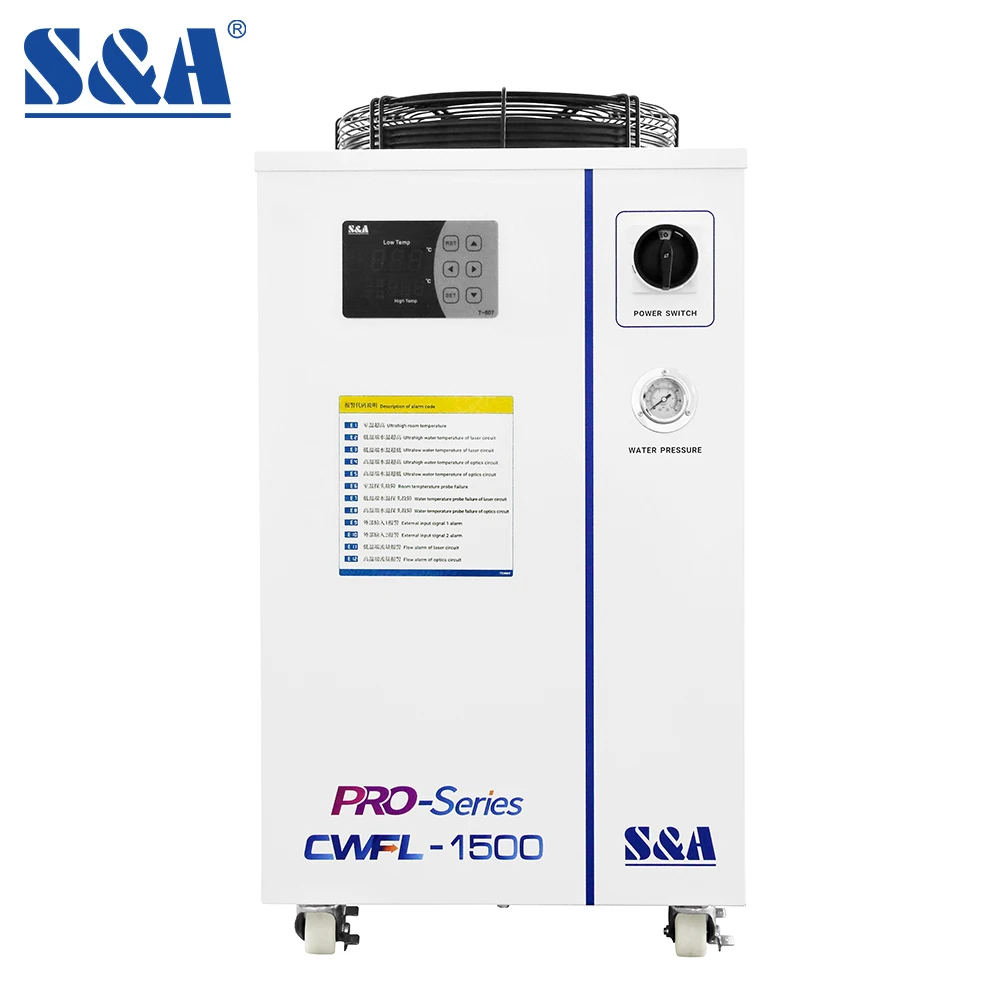 S&A CWFL 1000 1500 2000 3000 4000 6000 Enfriador De Agua Industrial Low Temperature Recirculating Cooled Water Chiller