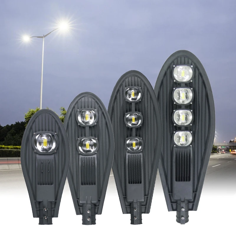 High Quality Outdoor Control Waterproof Ip65 Street Lamp Aluminum 30w 50w 100w 150w 200w 250w Cob Led Street Lights
