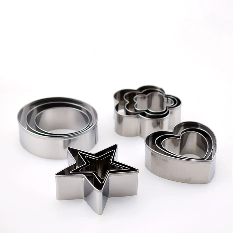 Акция, инструменты для выпечки печенья, форма звезды, резак для печенья в форме сердца, нержавеющая сталь, 3D форма для печенья