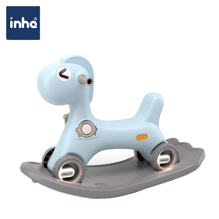 
New design hight quality kids plastic rocking horse for indoor baby animal riding toy 