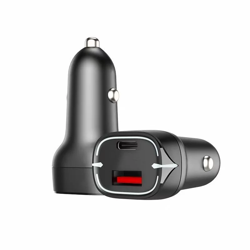 PD3.0 USB C Car Charger 48W Fast Charging QC3.0 USB Car Charger Adapter