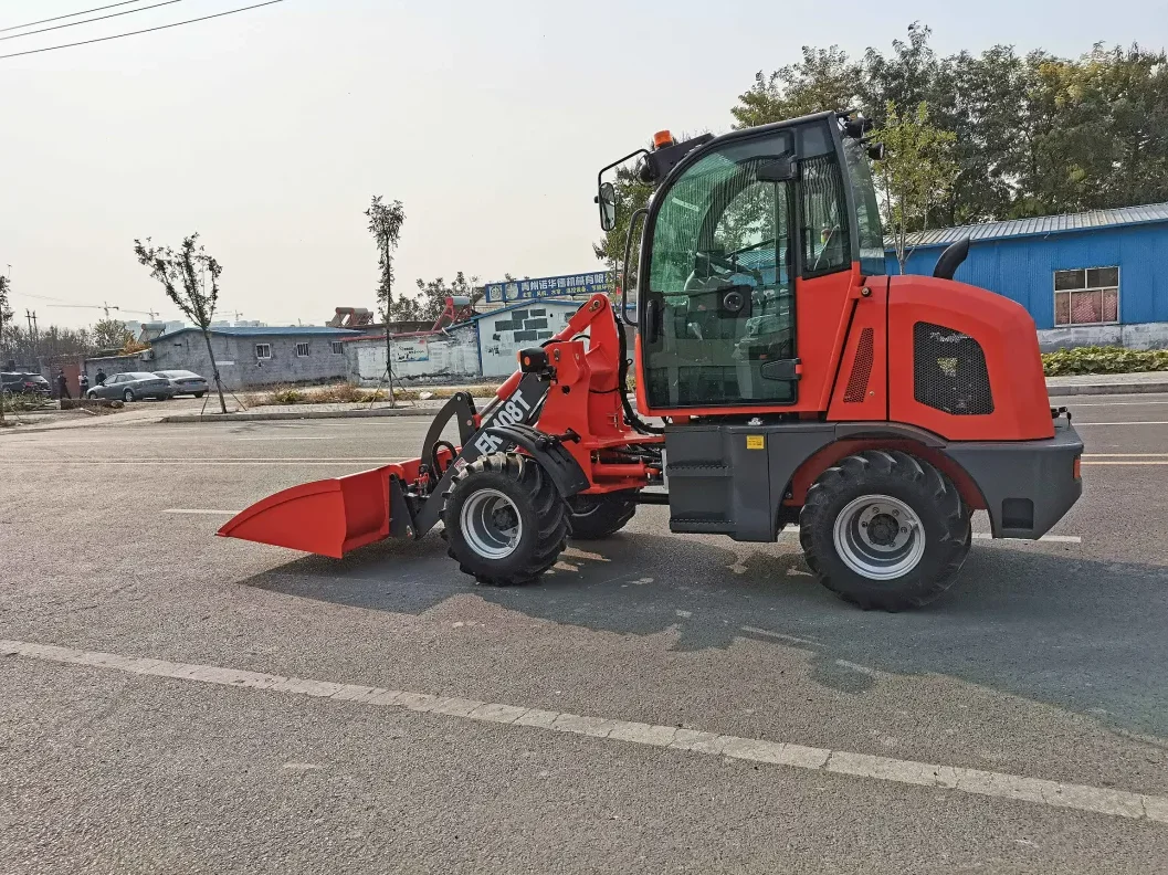 Everun ER408T 0.8ton CE Approved machine with quick hitch EPA EURO hydraulic Front End Mini Wheel Loader