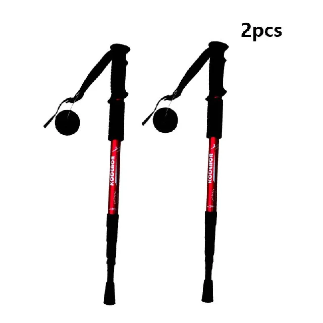 Walking Sticks Aluminum Telescopic Baton for Travel and Hiking Trekking Poles Hike Tungsten Steel Low Price 110cm 1 Pair 00 4,3