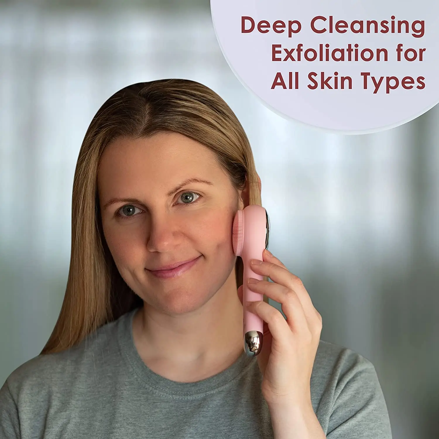 Electric Facial Pore Cleaner Massage Brush Silicone Face Cleansing Brush Skin Care Facial Deep Cleaning Brush