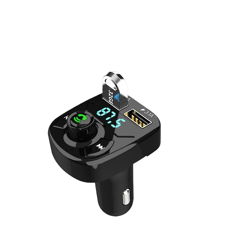 1626-7 Dual usb Bluetoothis car charger QC MP3 player