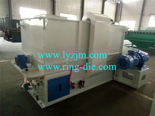 SLHY 1-10TPH Animal Feed Blender Machine / Single Shaft Paddle Grain Mixer animal Feed Mixing Machine