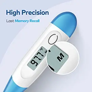 Flexible tip portable medical digital thermometer 3 in 1 modes memory function high accuracy waterproof fast reading CE RoHS