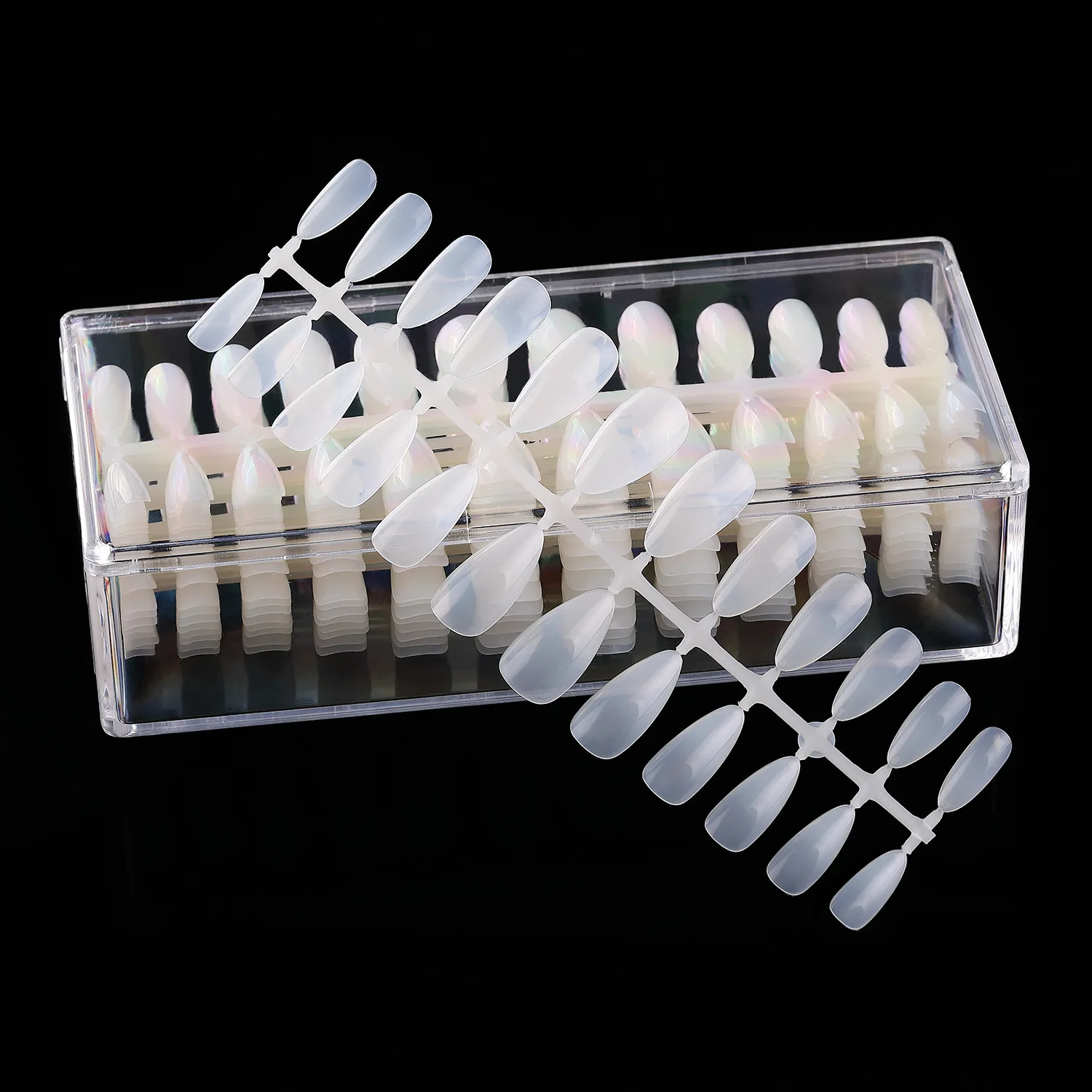 504 шт., накладные ногти в форме миндаля