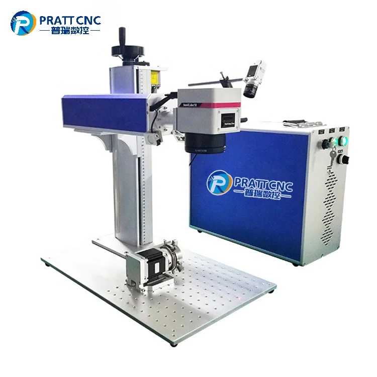 PRATT Split Fiber Laser Marker Laser Marking Machine With Good Price 30W 50W 100W