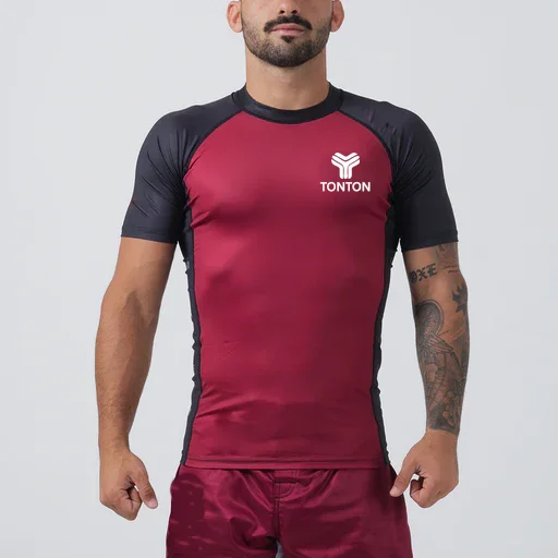 Tontons  Wholesale Odm Judo Jiujitsu Training Bjj Grappling Wholesale Compression Shirts Mma Rashguard Custom Rash Guard Bjj