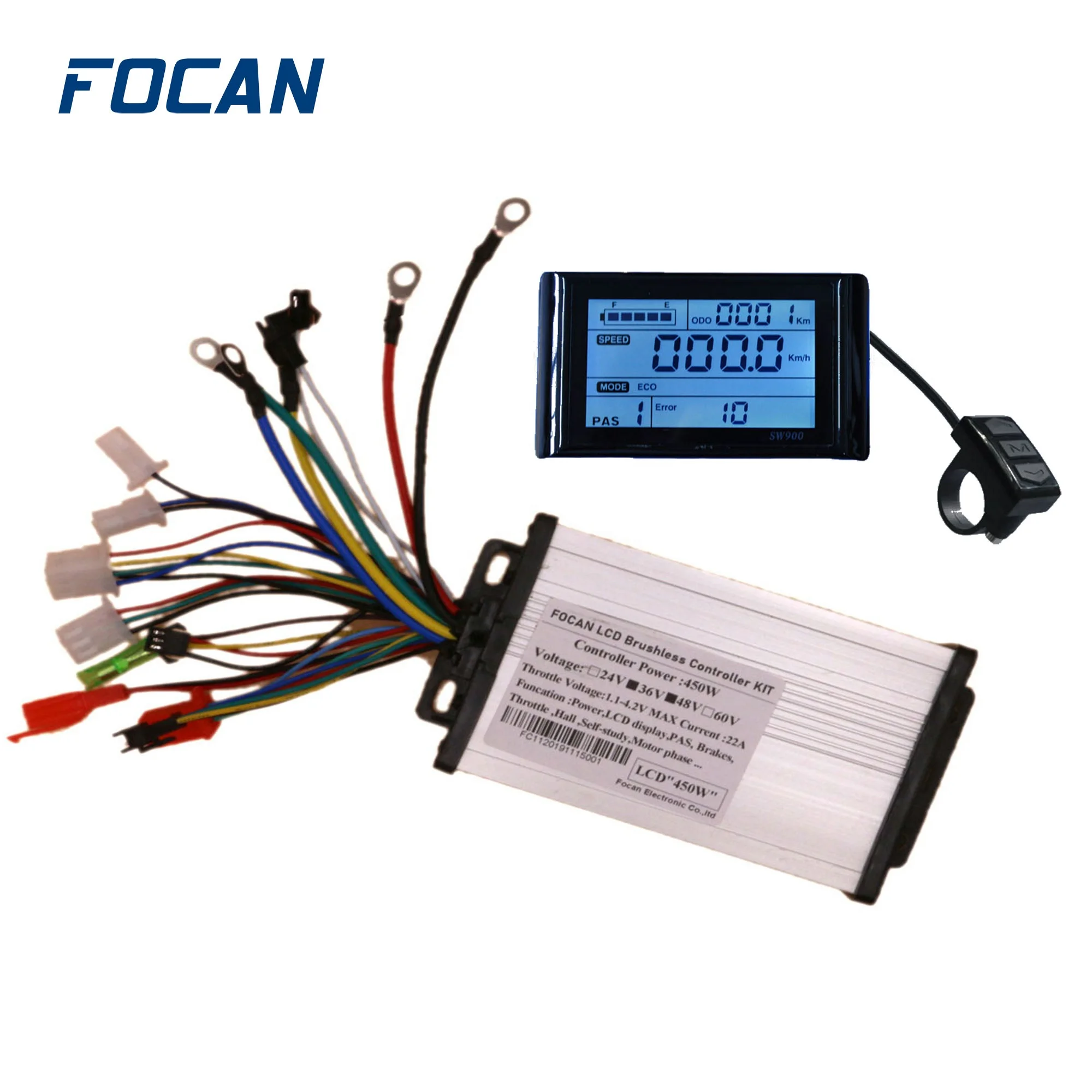 48V 36V 450W 500W SW900 e bike LCD  Display Speed Controller For ebike electric bicycle