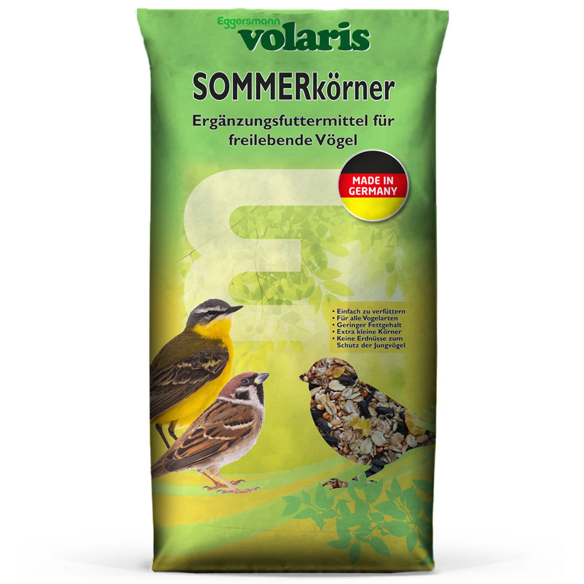Хорошее качество Volaris Summergrains с низким содержанием жира Wildbirds корм 25 кг подходит для молодых птиц