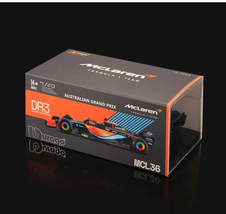 1:43 McLaren formula F1 racing alloy car model ornaments car model toys