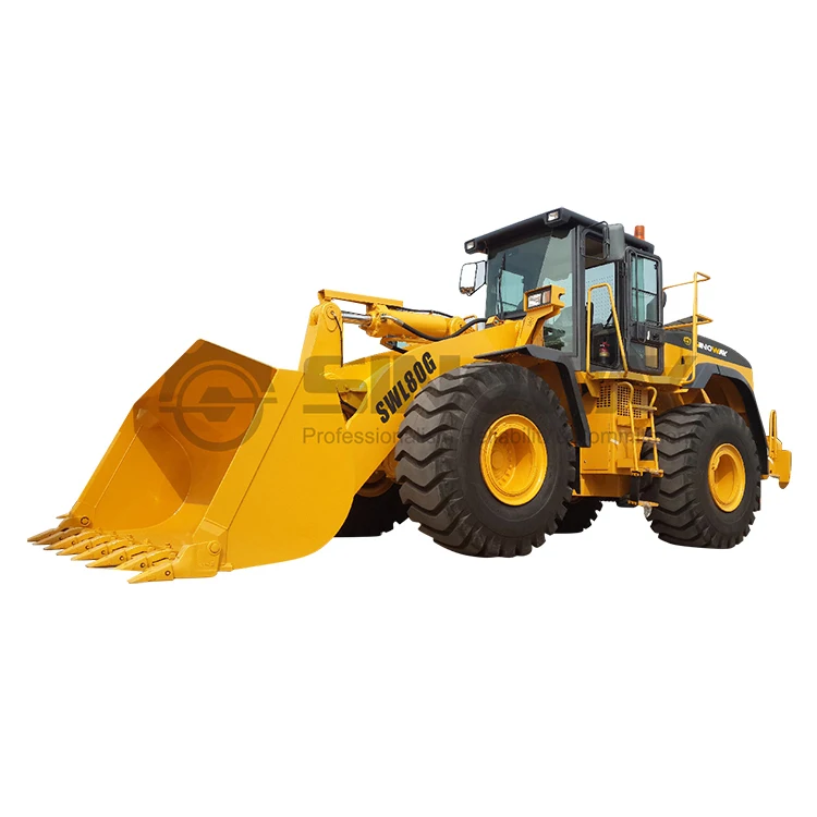 SINOWAY 8 ton shovel loader SWL80K front wheel loader with big loading capacity