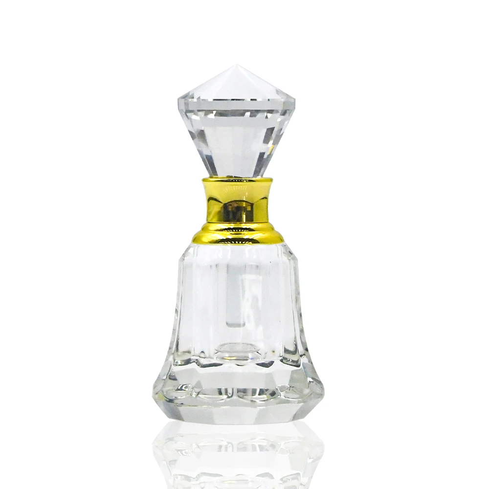 Hot Sale Spot 3ml 6ml Crystal Perfume Bottle Small Size Easy to Carry Crystal Essential Oil Bottle with Dripping Stick