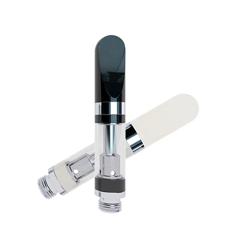 
2019 new product 0.5ml and 1ml Quartz cbd vape pen empty cartridge gold glass disposable cbd vape pen with safety lock 