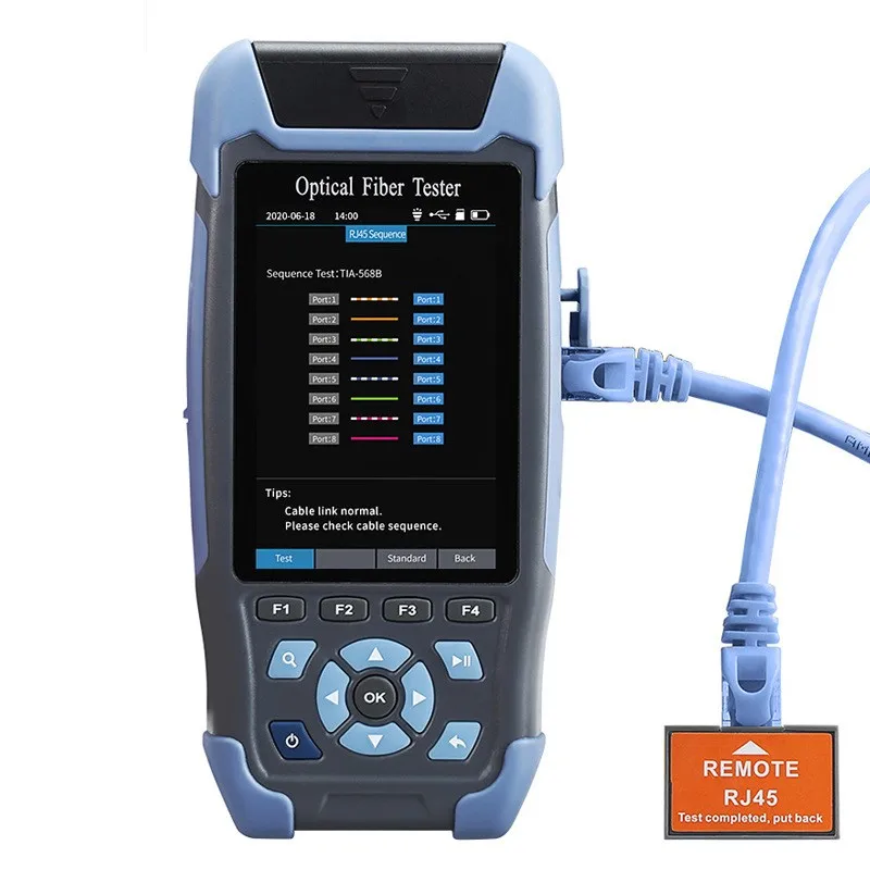 Мини OTDR ручной многофункциональный NK3200 с 9 функциями VFL OLS OPM карта событий 24 дБ для тестера 60 км волоконного кабеля Ethernet