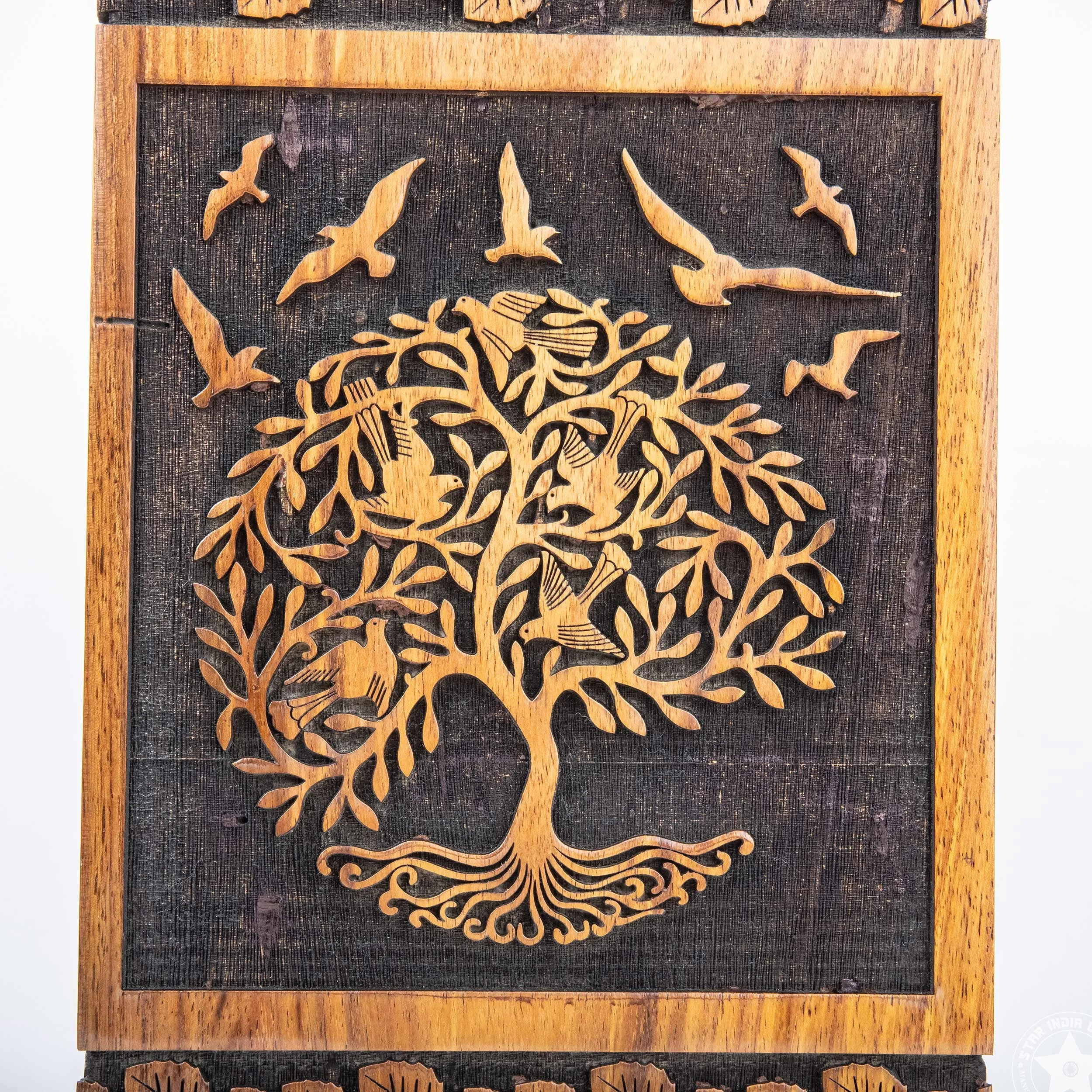 Rosewood Tree of Life Cremation Wooden Urns for Human Ashes - Adult Large Urn for Ashes