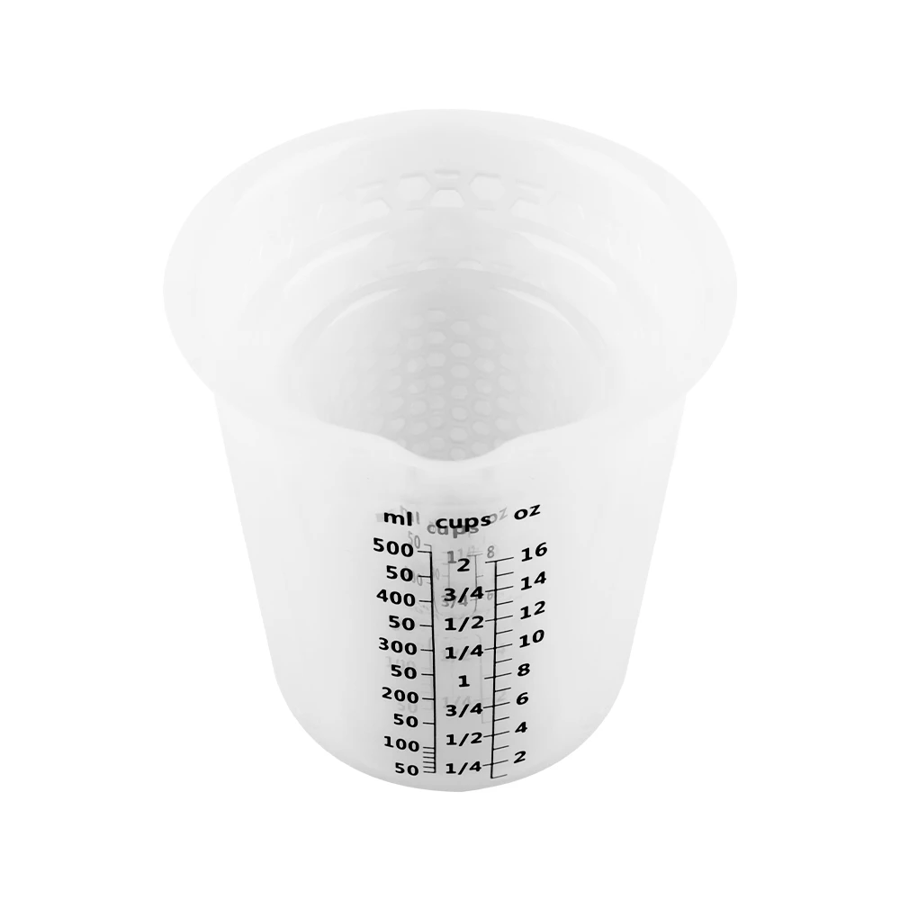 2 шт 250 мл 500 мл силиконовые мерные чашки со шкалой прозрачный градиентный чашки для Смешивания Краски пятно лаборатории эпоксидной смолы контейнер-цистерна