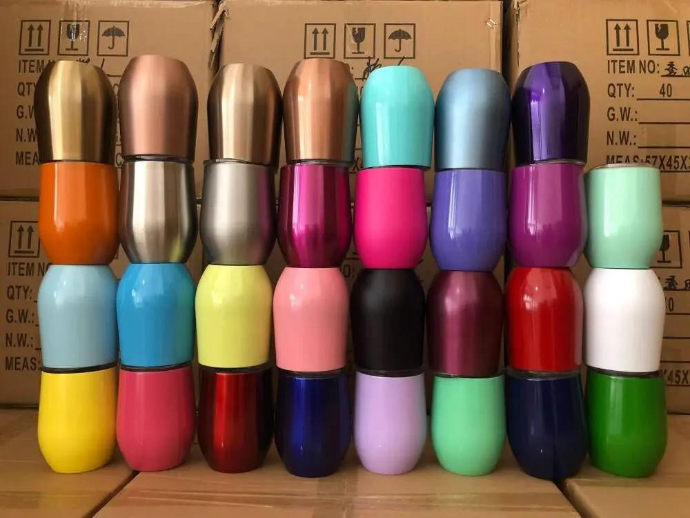 AilinGalaxy 12oz Thumbler Stainless Steel Tumbler White Wine Straight Customize Wholesale Cups