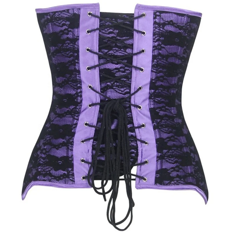 Оптовая продажа, нижнее белье с высокой талией для живота, Бюстье с вышивкой на шнуровке, топ, Женский корсет