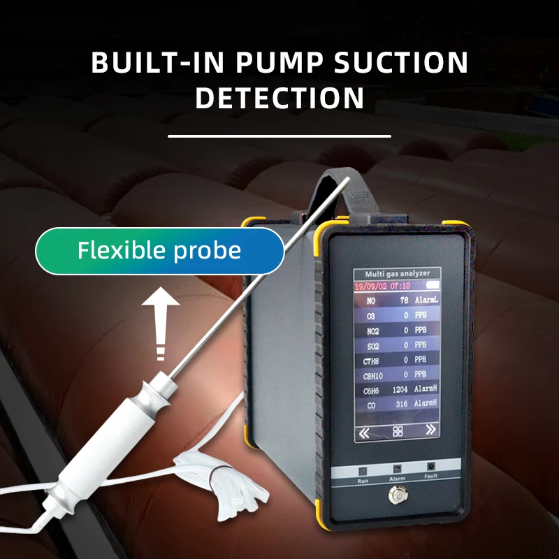IP65 S360 Portable Industrial Gas Analyzer Detector Carbon Monoxide with Display and Built-In Pump Suction Type