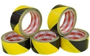 Yellow and Black Caution Tape Non-Adhesive Detectable Traffic Warning Barrier Tape Made of PE Material