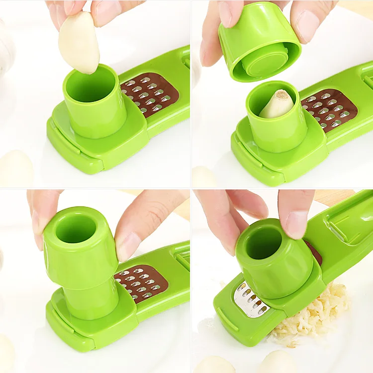 2025 Kitchen Garlic Ginger Grinding Grater Manual Garlic Masher Cooking Tool Utensils Kitchen Accessories Press Garlic Tool
