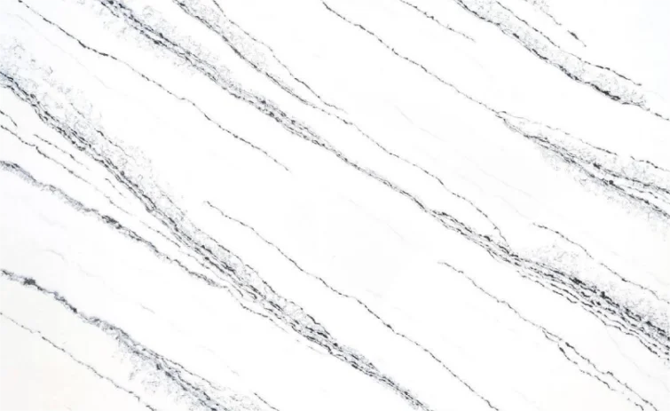 Engineered Polishing Quartz Slab Artificial 18 20 30mm Thickness Quartz Stone for Kitchen Countertop