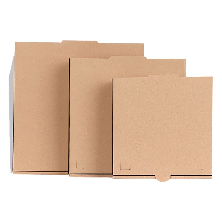 
Kraft Paper Color 6 Inch No Printed Pizza Box 
