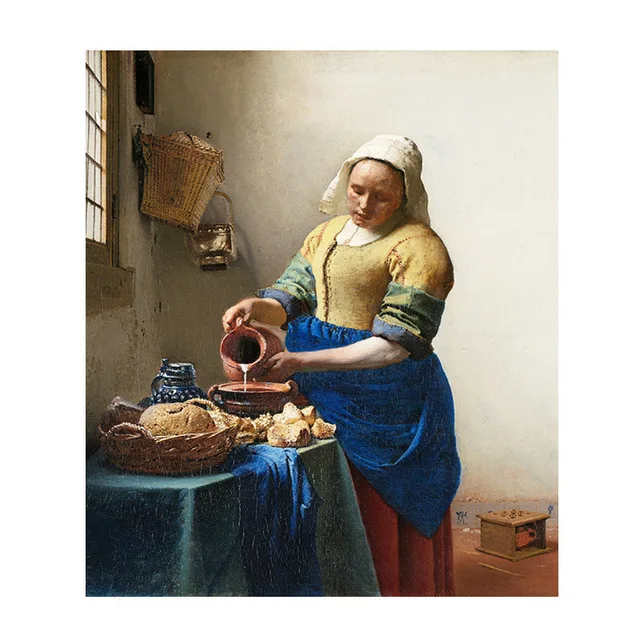 LS 5D diy diamond painting dutch artist oil painting art mosaic full round square diamond painting kit for adults DIY