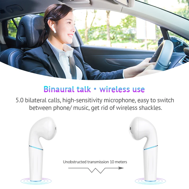 CE New P20 TWS Blue tooth 5.0 wireless earphones super bass headset with wireless charging PK i30 i60 i80 for Huawei