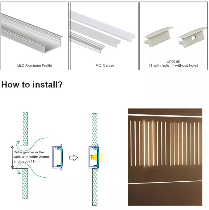 High Quality LED Aluminum t slot profile mounting channel aluminium heat sink For Led Strip light