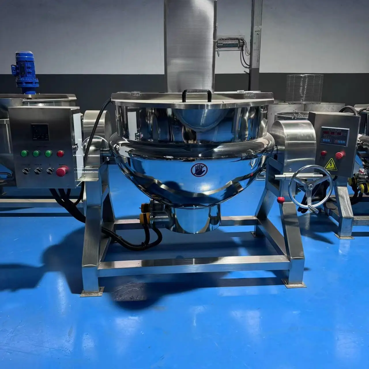 processing small jam rice robot stir fry auto mixer making oil cook automatic cooking machine