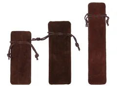 Custom Cosmetics Lipstick Velvet Packaging Pouch Pen Chopsticks Jewelry Bag With Logo