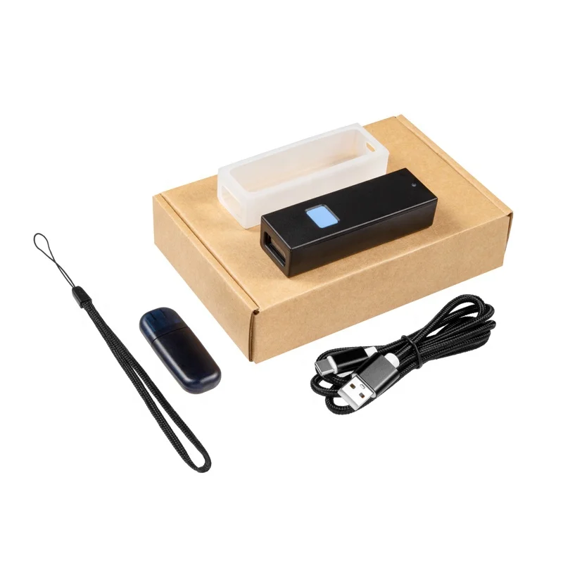 Digital Bar Mini Blue Tooth QR Code Scanner Handheld Portable CMOS Scan Wireless Barcode Reader