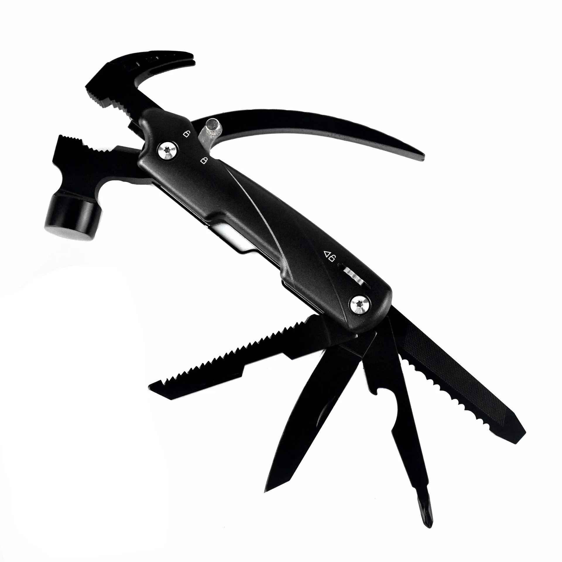 multifunction hammer foldable pocket outdoor survival camping tool claw multi hammer with plier Camping Survival hammer