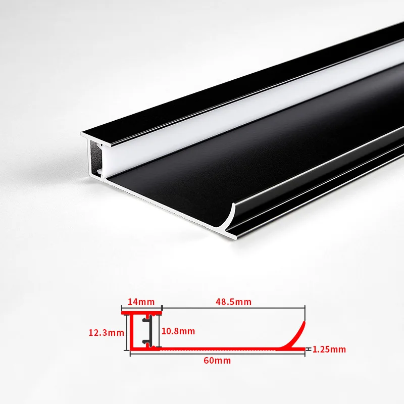 Aluminum alloy skirting arc band led light band