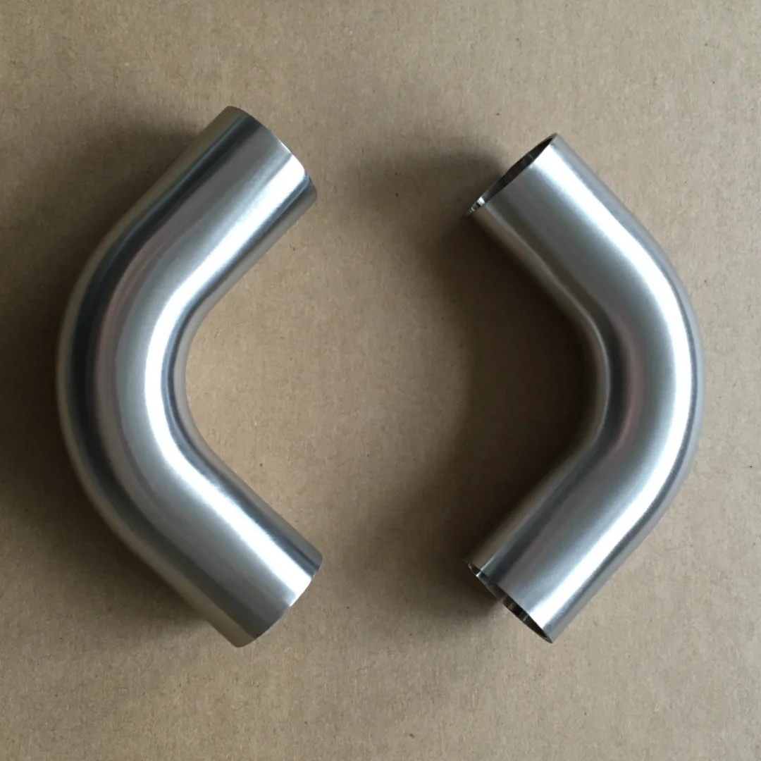 4inch internal and external polishing SS316 SS304 customized car exhaust pipe