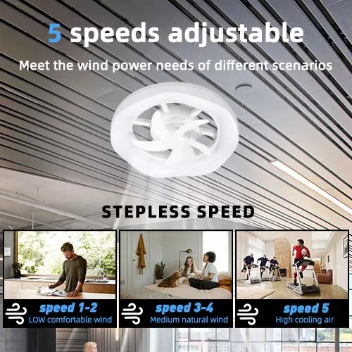 New Design 14 Inch Wholesale Indoor Rechargeable Ceiling Fans With Remote High Lumen And 180 degree rotation