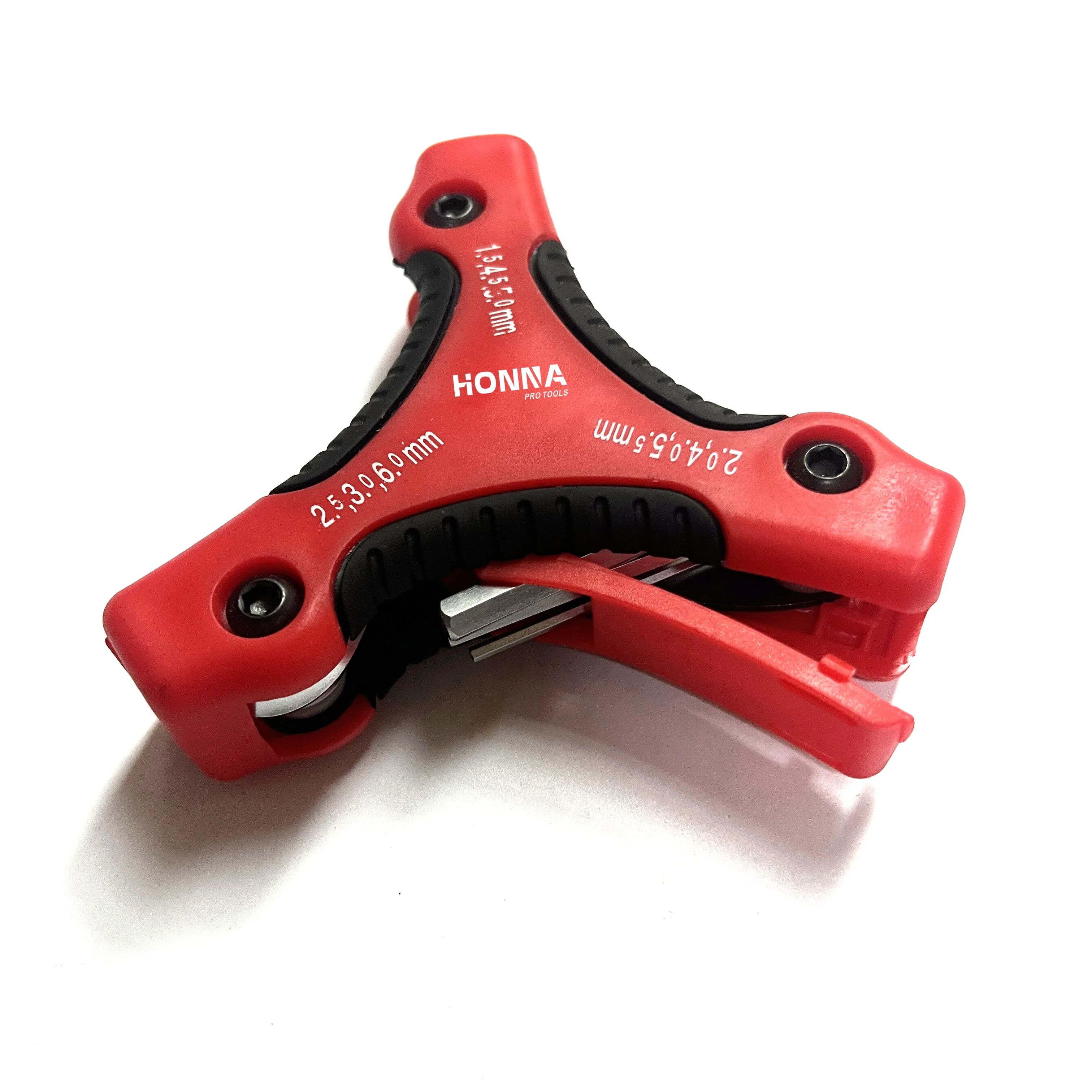 9-Piece Portable Folding Allen Hex Key Wrench Set Industrial Metric Hand Repair Tool Kit Triangle Hexagon Inner Wrench Flat