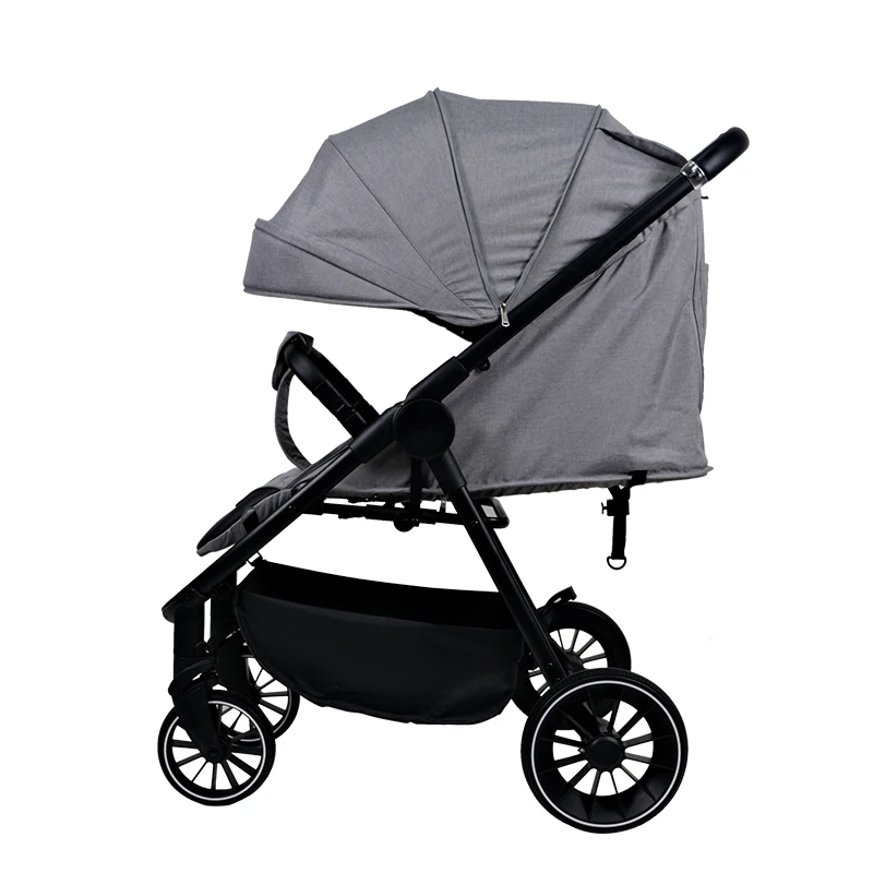 Cheap Price Can Be Customized High Landscape Lightweight Folding Four-wheel Rubber Bidirectional Large Space Stroller
